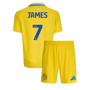 Leeds United Daniel James #7 Gostujuci Dres za Dječji 2024-25 Kratak Rukavima (+ kratke hlače)